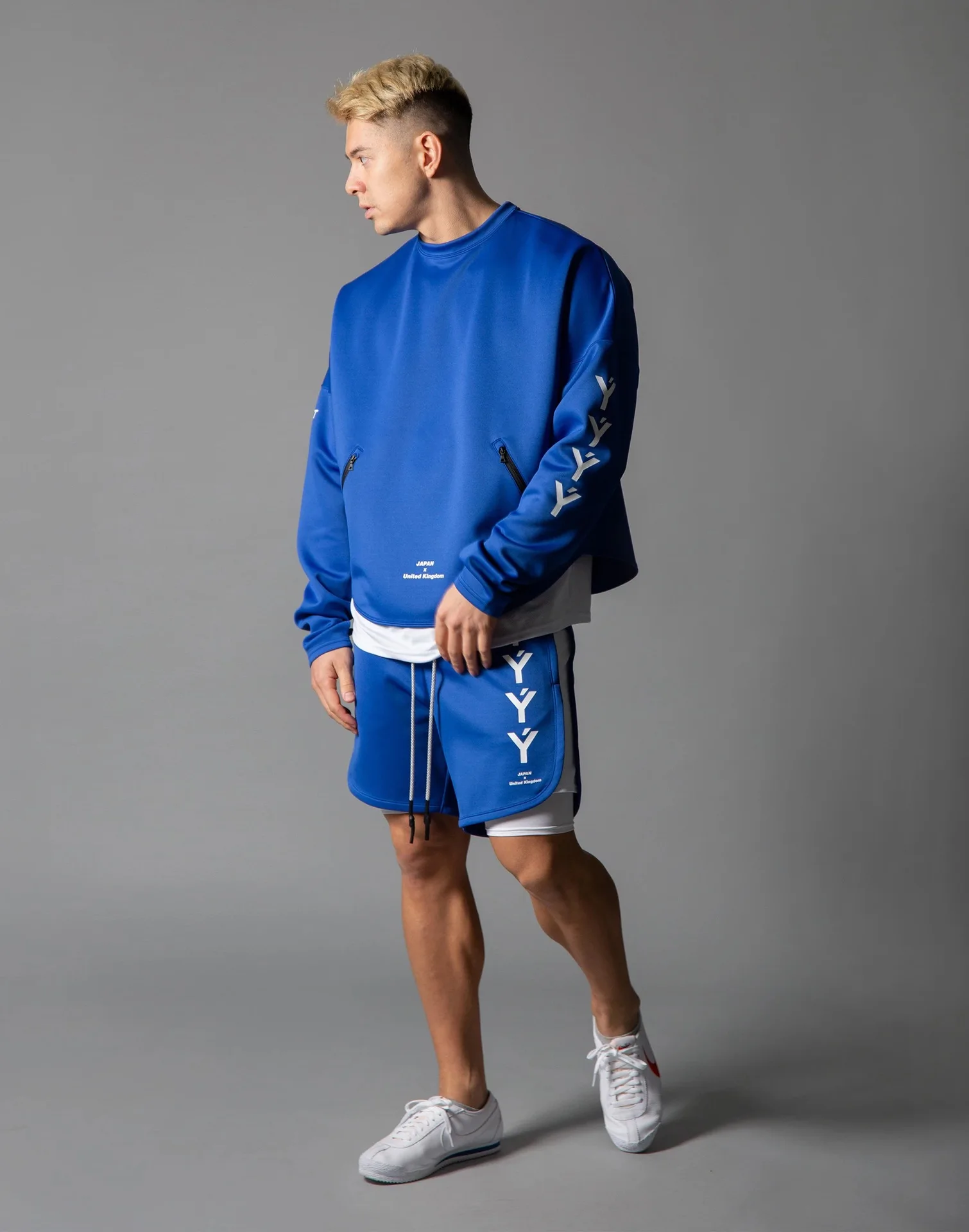 Summer New Style Jogging Double-layer Men's Mesh Shorts Gym Sports Shorts Fitness Bodybuilding Exercise Men's Black Casual Short