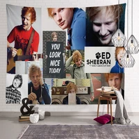 custom ed sheeran tapestry home living room decor wall party aesthetic hanging tapestries blanket for bedroom 1 12 1 19