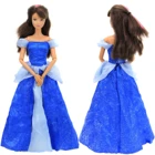 Аксессуары Для Куклы Классические в сказочном стиле; Синий цвет; Платье принцессы платье наряд элегантная юбка вечерние бальные платья для куклы Барби Детские игрушки