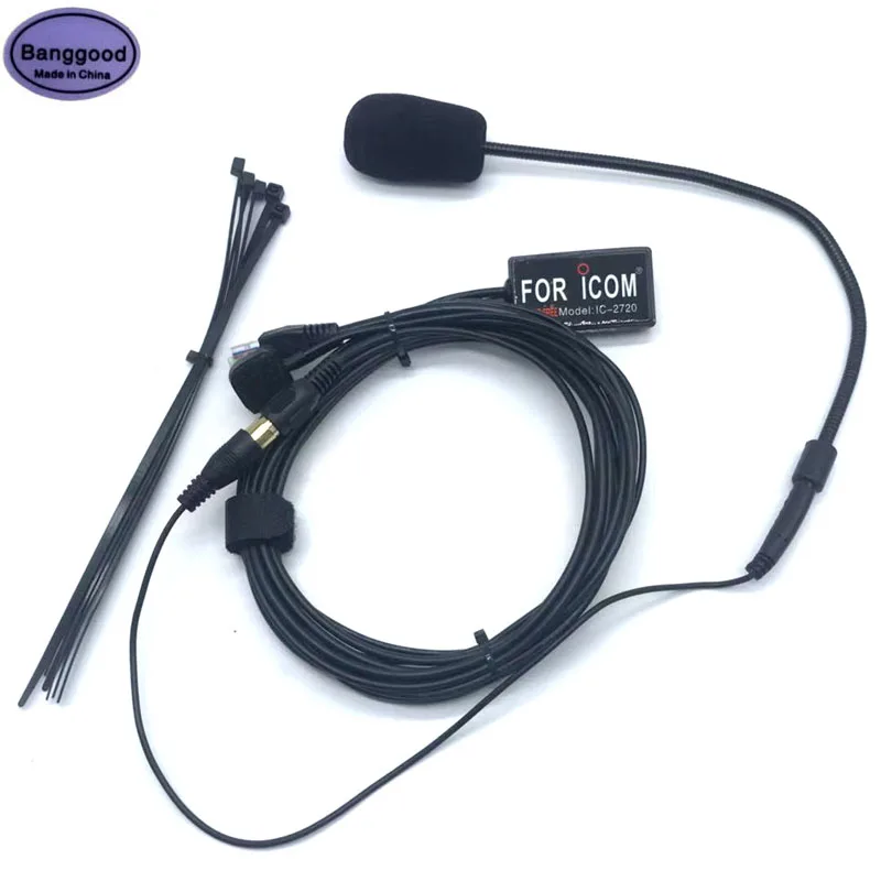 

Finger PTT Mic 8 Pin Connector Hands-free Microphone for ICOM IC-2200H IC-2300H IC-2720 IC-2730 IC2820 IC-V8000 Car Mobile Radio