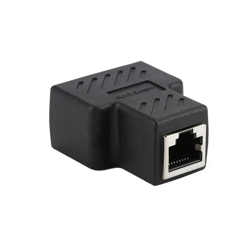 Новинка высококачественный черный сетевой кабель Ethernet 1-2 канала LAN Женский