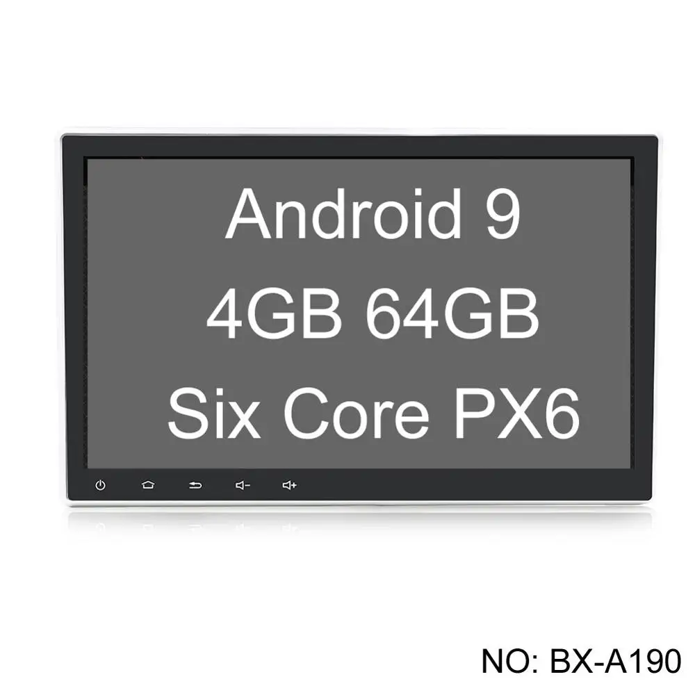 4GB 64GB PX6 Bosion Android 9,0, четыре ядра, 2 Din, 10,1 дюймов, автомобильный dvd-плеер, HD радио, стерео, Универсальный Автомобильный мультимедийный плеер с gps Navi BT - Цвет: 4GB 64GB PX6