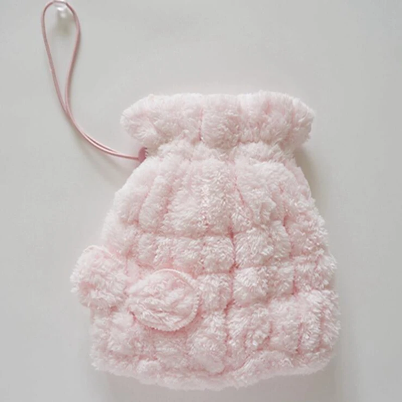 

Baby Shower Caps Bathroom Supplies Coral Fleece Hair Towel Thickened Absorbent Children's Hair Blister Shower Cap