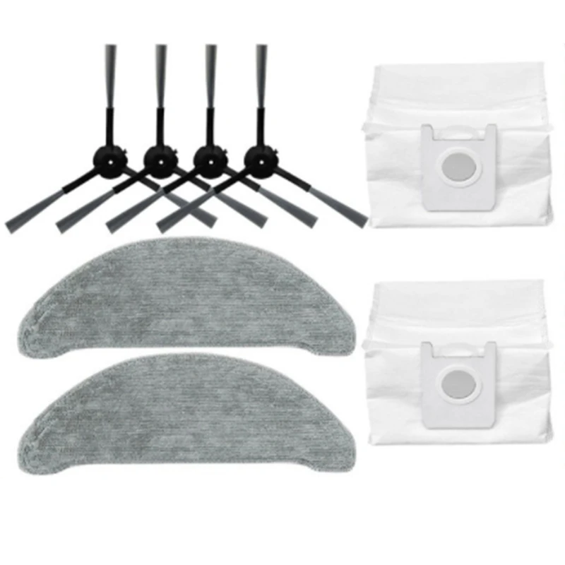 

Мешок для пыли, Накладка для швабры, тканевая боковая щетка, сменные детали для Xiaomi Roidmi Eve Plus SDJ01RM, детали для робота-пылесоса