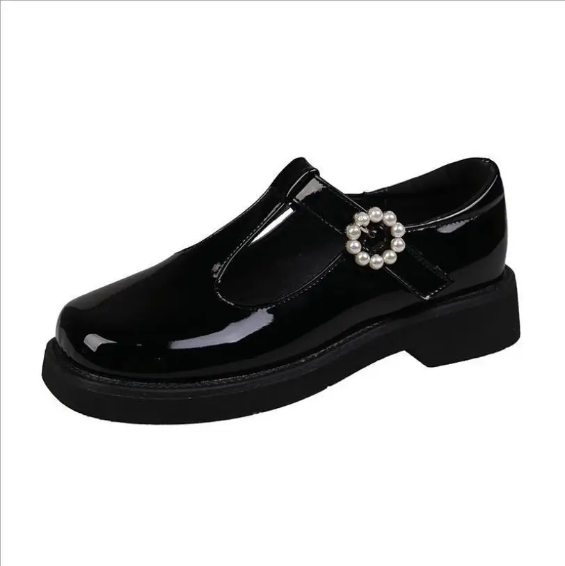 

Small Leather Shoes Female British Style 2021 New Mary Jane Square Head Thick Heel Single Shoes Student Japanese Jk Uniform Shoe