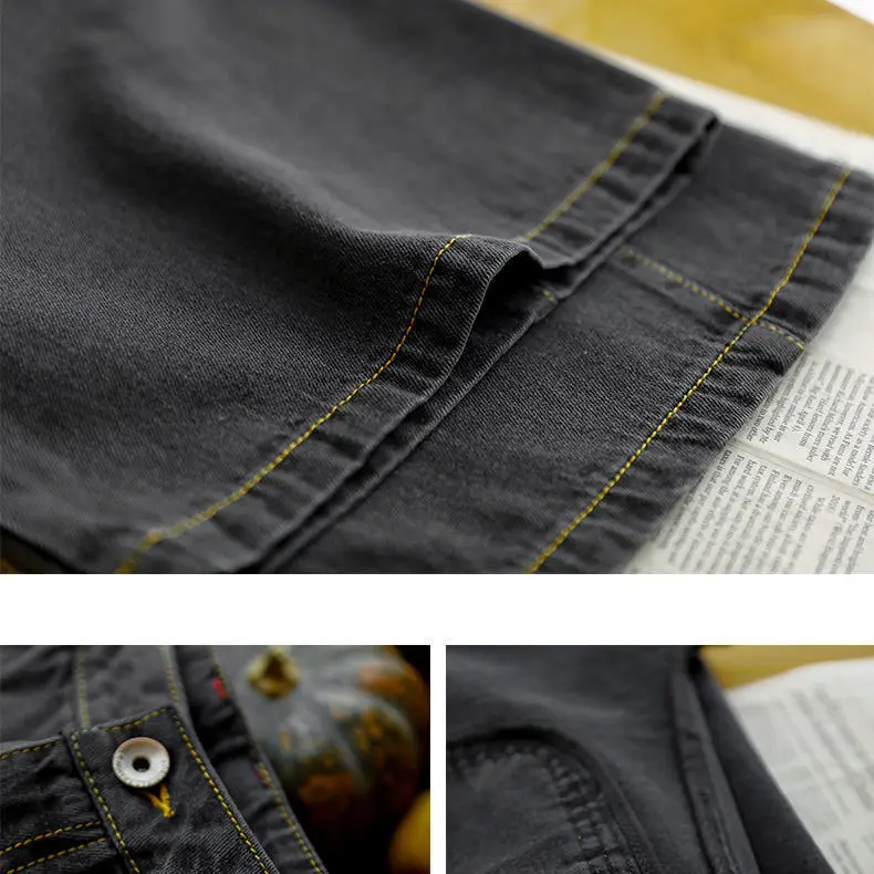 

Black Straight Jeans Women 's 2021spring Ethnic Style High Waist Loose All -Match Wide Leg Pants