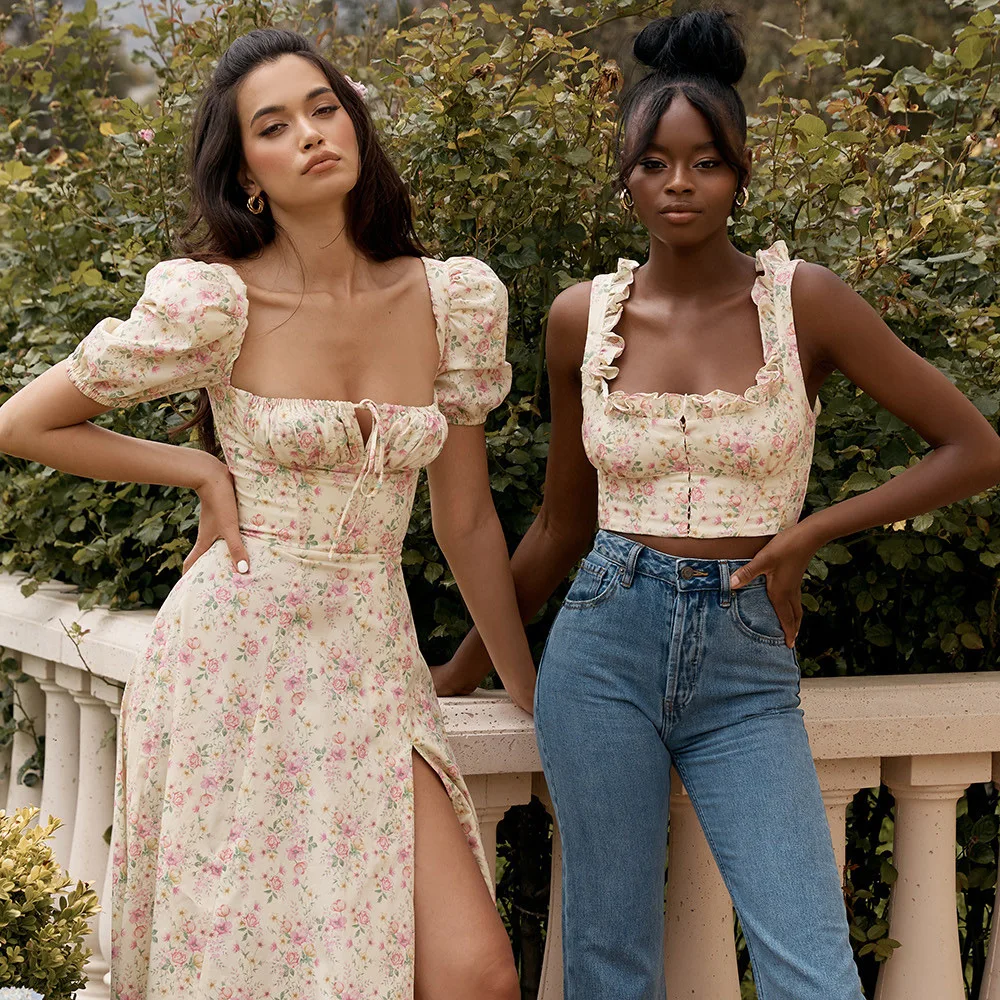 EAGLEWOLF 2021 летний женский жилет новинка лидер продаж Приталенный с цветочным