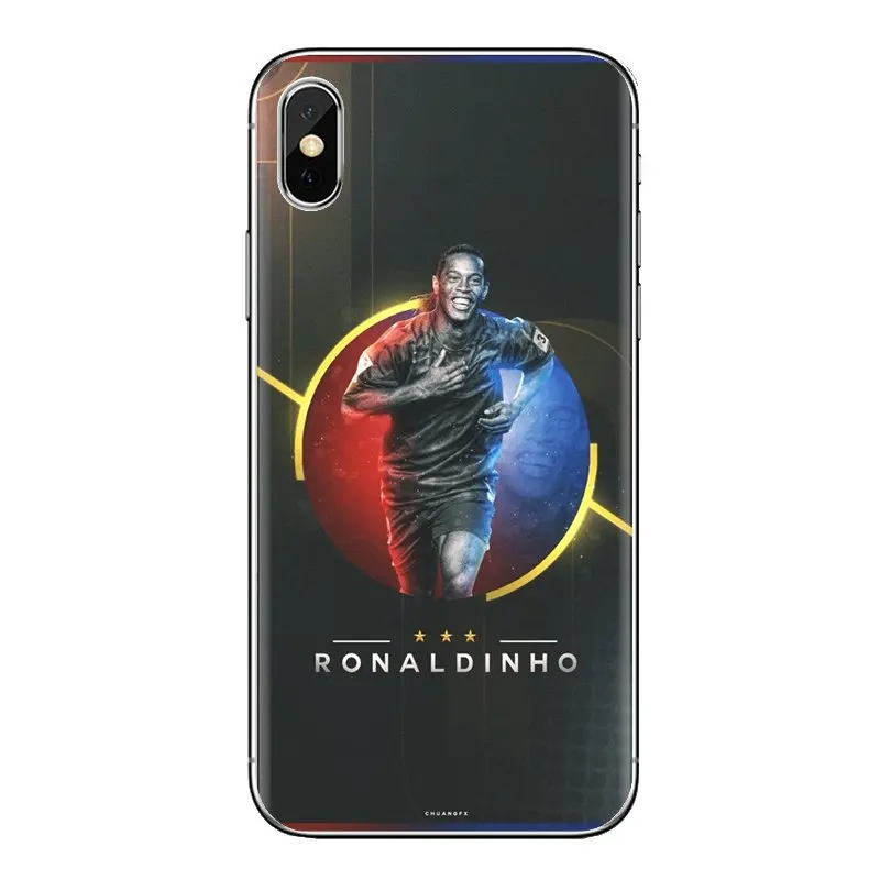 Модные футболист Роналдиньо прозрачный мягкий чехол Чехлы для huawei Коврики Honor 4C 5C