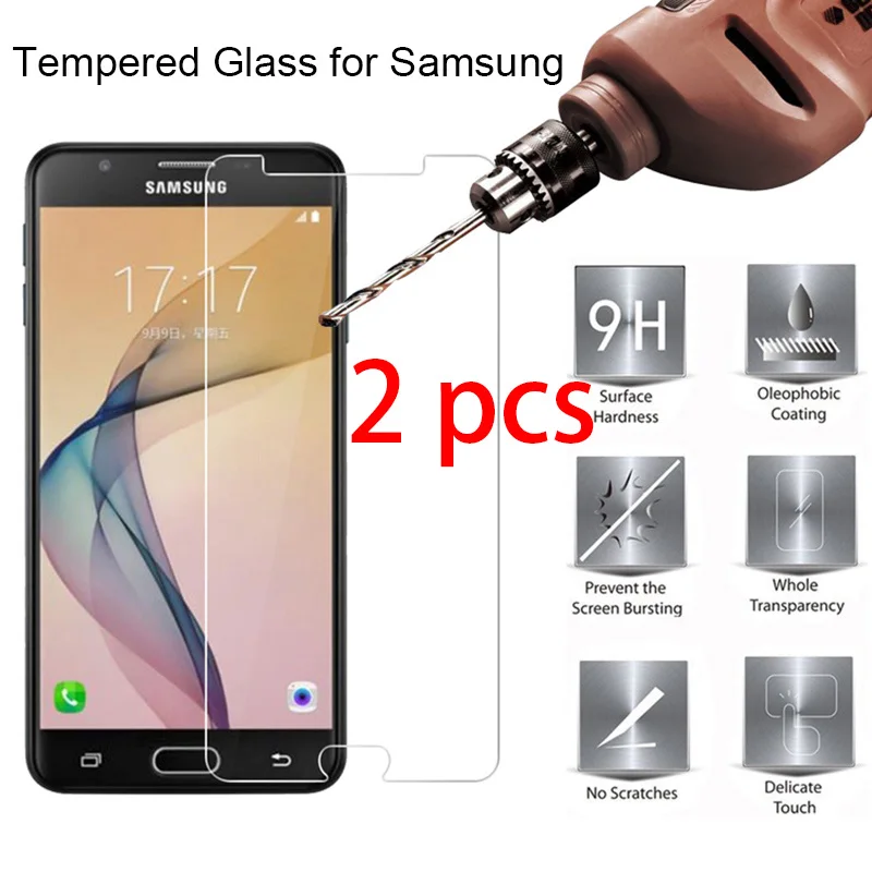 2 шт.! 9H HD Защитное стекло для Samsung A9 Pro A8 A6 Plus Защитная пленка экрана смартфона на