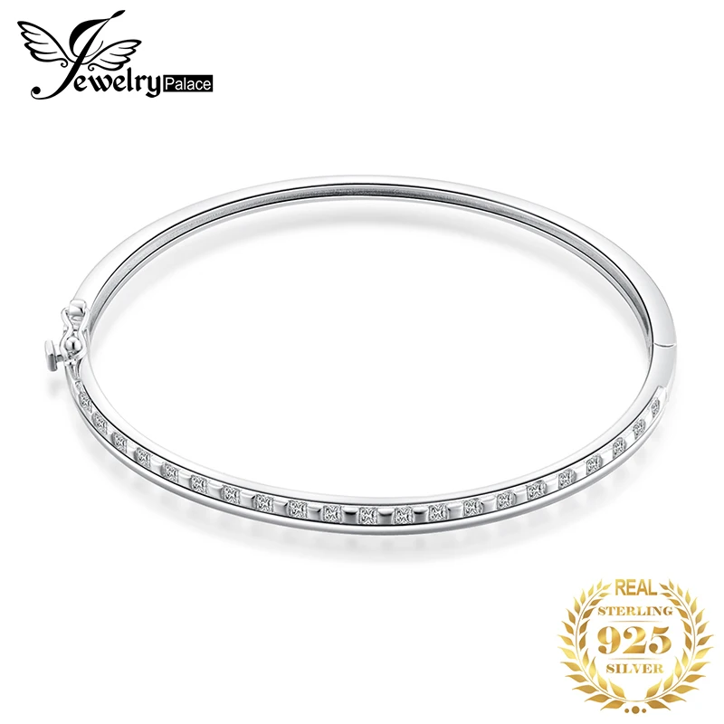 JewelryPalace квадратной огранки кубического циркония замок застежка 925 пробы