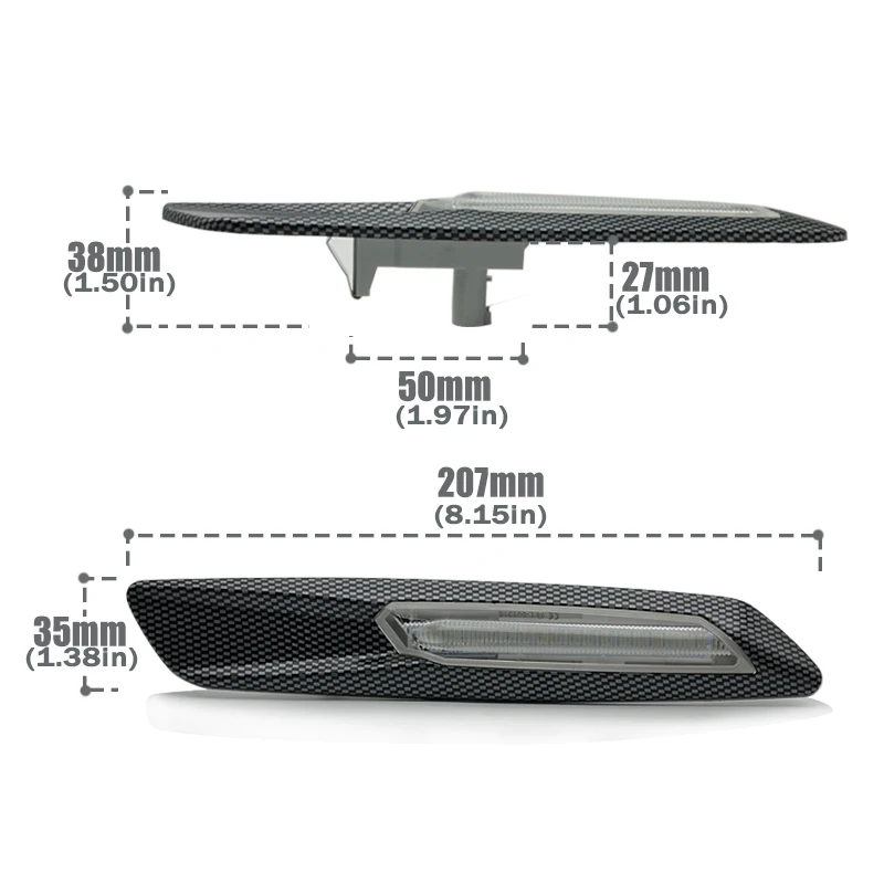 Для BMW E90 E60 E93 E46 E82 525i 325i E81 E61 328i M3 дымовая линза Динамический светодиодный