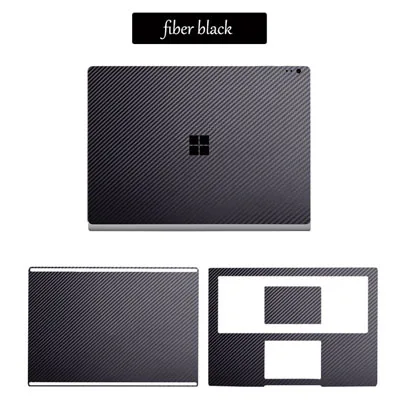 fiber black Наклейки на ноутбук для microsoft Surface Book 2 13,5 15 дюймов, полностью защитные наклейки на компьютер для Surface Book 13,5 дюймов, наклейка - Цвет: fiber black