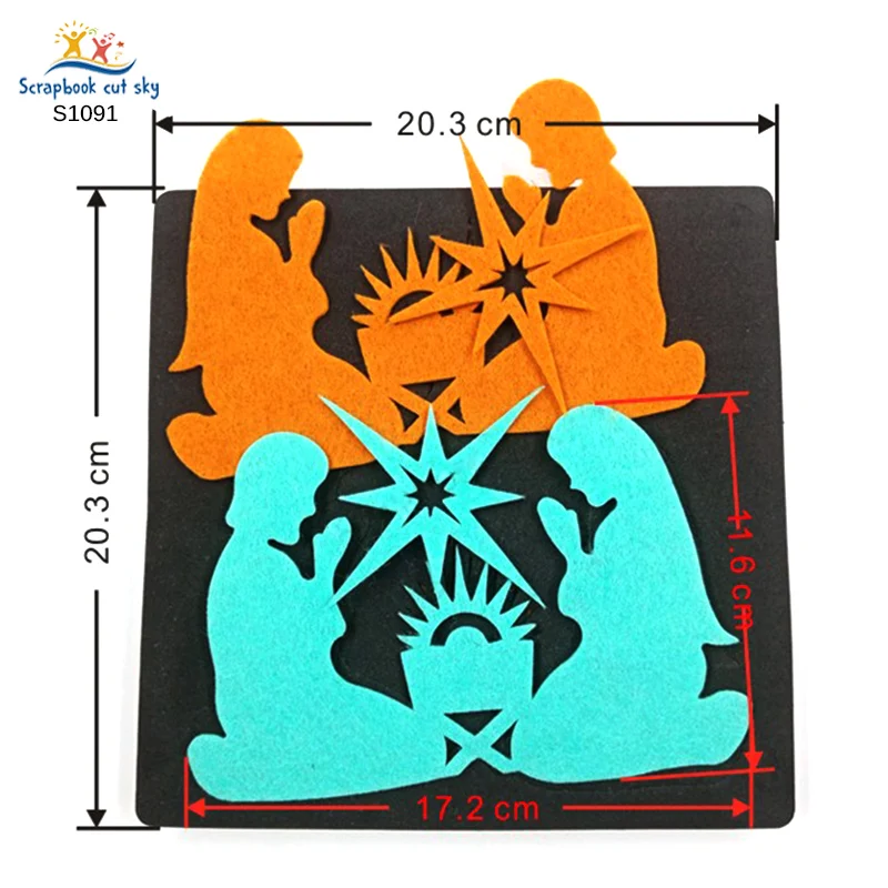 

Деревянная пресс-форма для скрапбукинга серии Pray S1091 Muyu