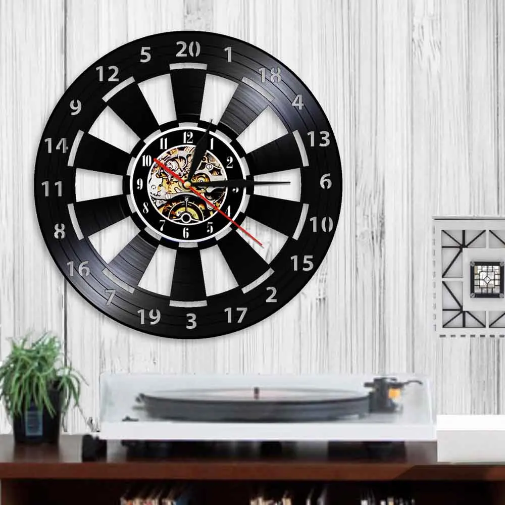 Настольные настенные часы-дротики украшение игровой комнаты черные подвесные