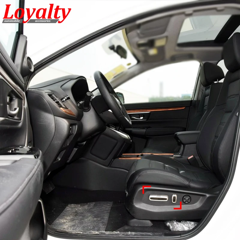 

Loyalty Car Styling ABS Interior Seat Adjustment Knob Button Switch Trim Cover Accessories for Honda CRV CR-V 2017 2018 4pcs