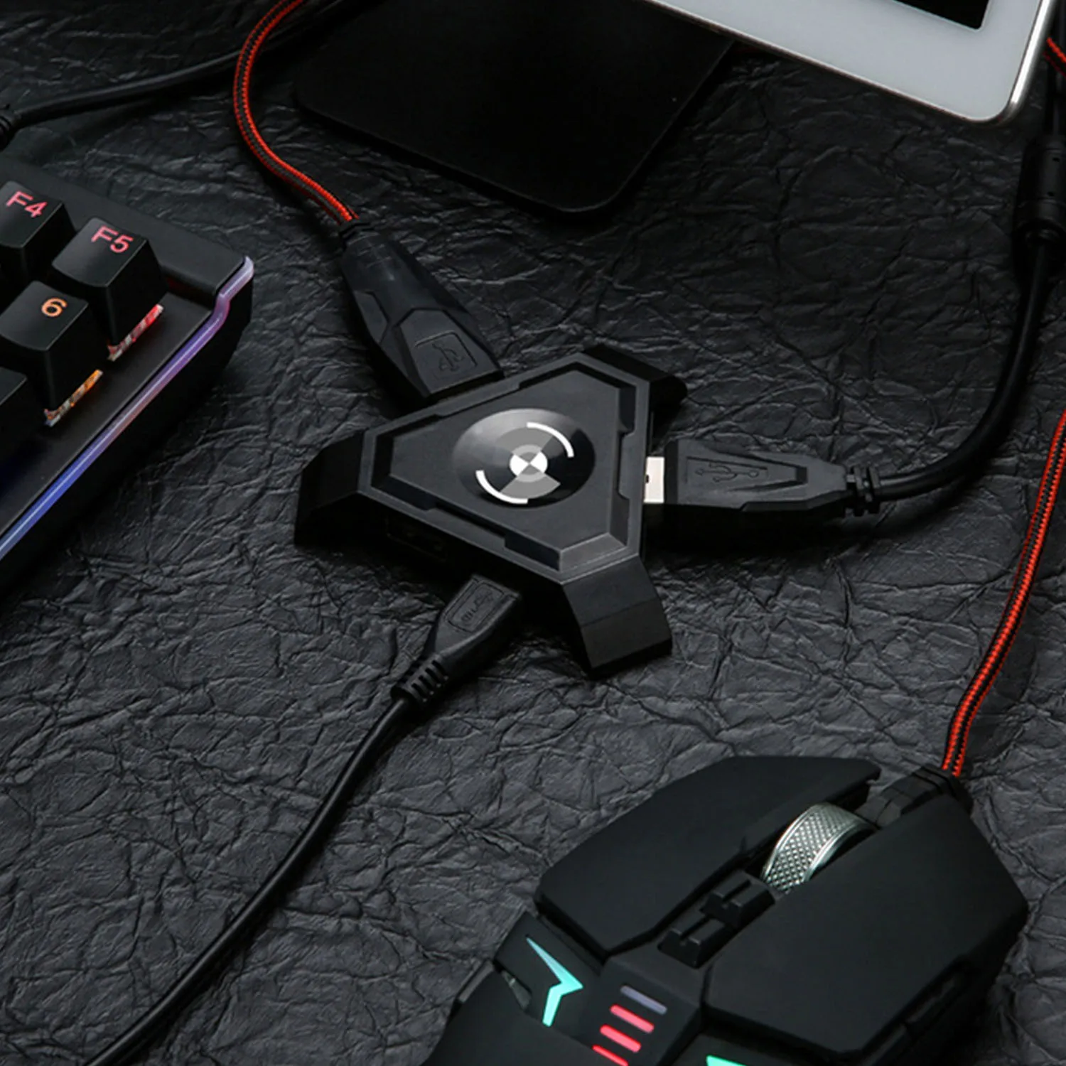 Vococal Беспроводная Bluetooth игровая клавиатура мышь конвертер адаптер для Android IOS Apple