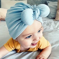 babi girl headband baby hat 2022 new cotton spring and summer infant bowknot baby childrens turban newborn baby warm and sweat