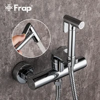 frap bidet faucets wall mounted shower tap bidet toilet sprayer toilet with hanheld toilet washer mixer muslim shower f7509