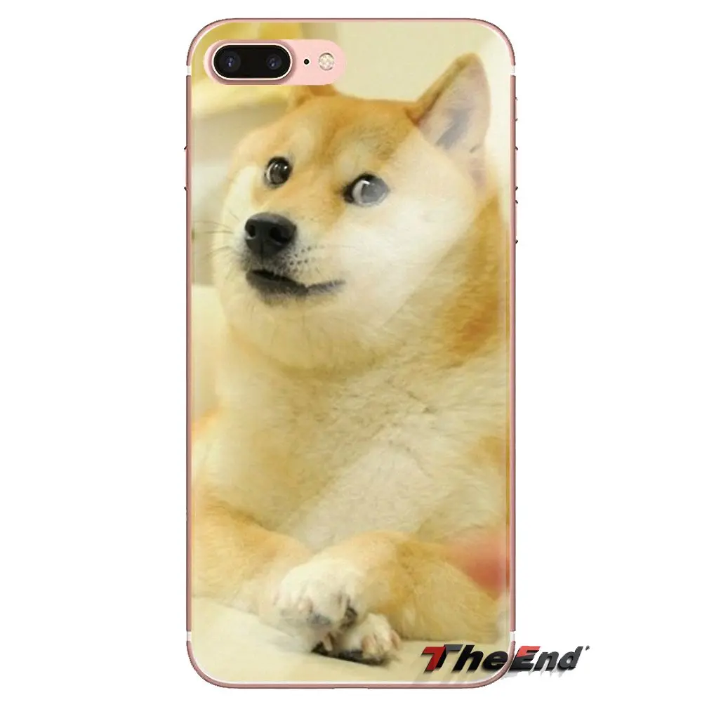 Happy Doge с ним Kawaii прозрачные мягкие чехлы для sony Xperia Z Z1 Z2 Z3 Z5 compact M2 M4 M5 C4 E3 T3 XA huawei mate 7