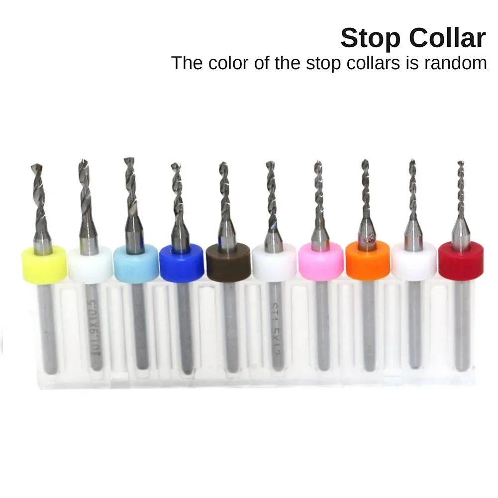 

10* 10pcs 10X Drill Bits 10pc Carbide Drilling Engraving 3.175mm Shank