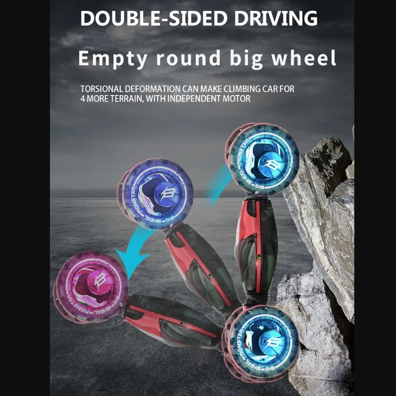 

Remote Control Stunt Car Gesture Induction Twisting Off-Road Vehicle Light Music 97BC