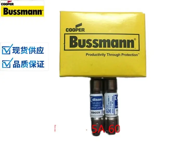 

10PCS The BUSSMANN original 10x38mm delay fuse EDCC1 / new 2/3/4 5/6/7/8/10
