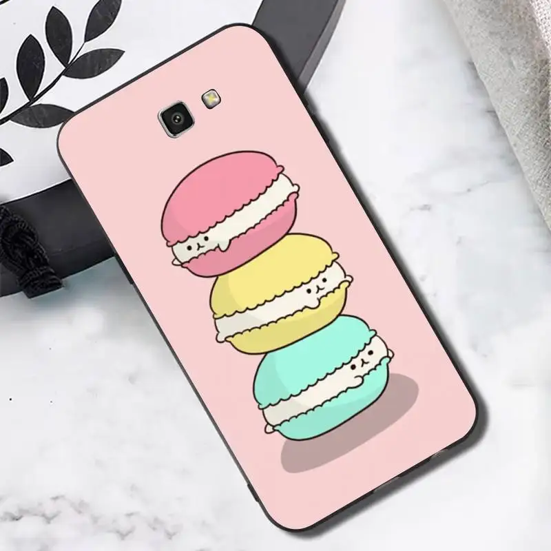 

Dessert Ice Cream Macaron Phone Case for Samsung Note 8 9 10 20 lite pro ultra J 7 2 4 6 5 prime