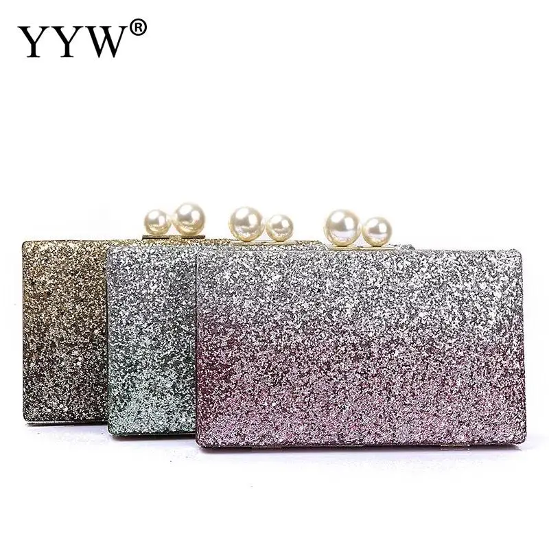 Женская вечерняя сумка роскошные золотые и розовые свадебные сумочки клатчи