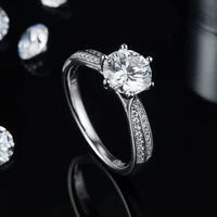 Shimmering Stardust Moissanite Ring 3