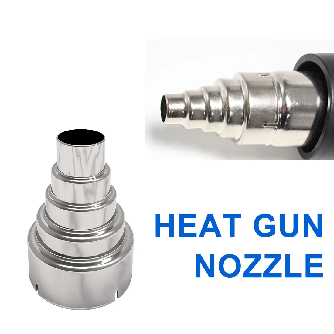

Nozzle Three Layer Five Layer Heat Gun Nozzles Kit Electric DIY Accessories Industrial Hot Air Gun Tools Shrink Wrap Gun