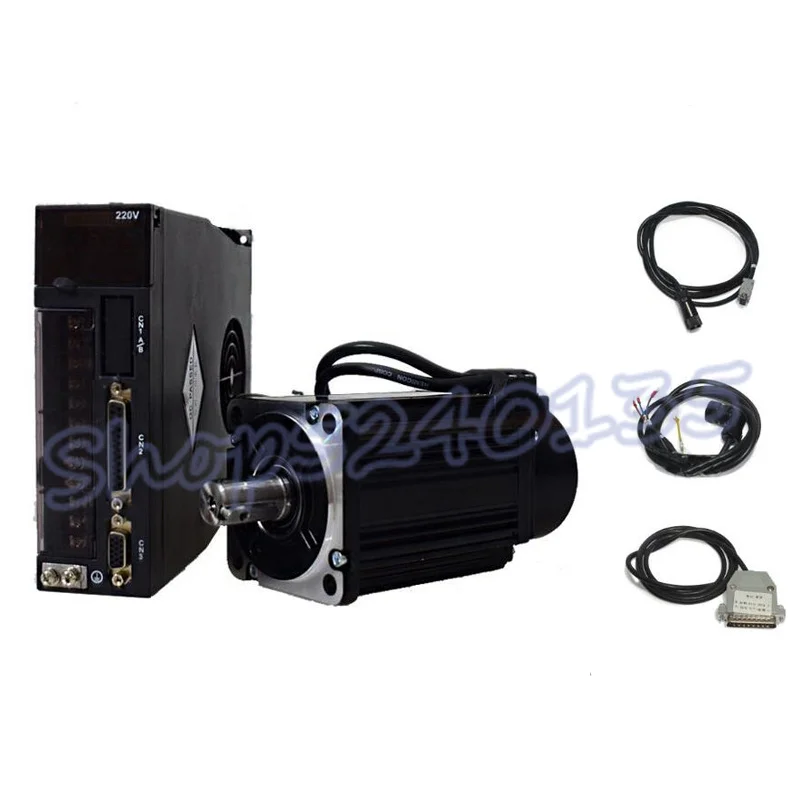 750W 90ST-M02430 Servo Motor Drive Kits NEMA32 220V 2.4Nm 3000r/min Modbus RS485/RS232 Replace Panasonic Fuji Delta for CNC - купить по