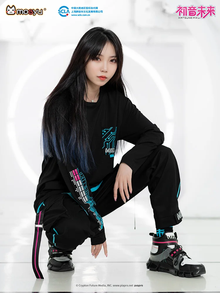 Кроссовки мужские Vocaloid Miku дышащие на шнуровке | Тематическая одежда и униформа