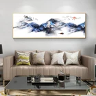 Китайская живопись с кисточками, пейзаж, плакаты и принты, Картина на холсте, Скандинавская Настенная картина для гостиной