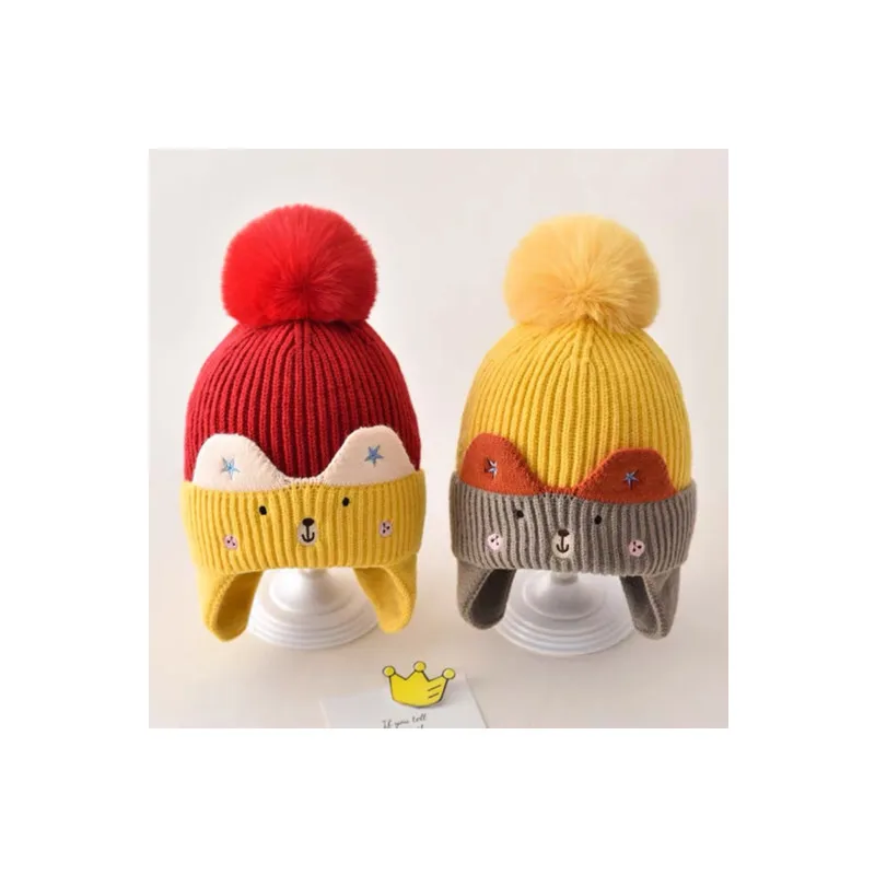 Детская шапка осень-зима детская шарф костюм из двух предметов для мальчиков и