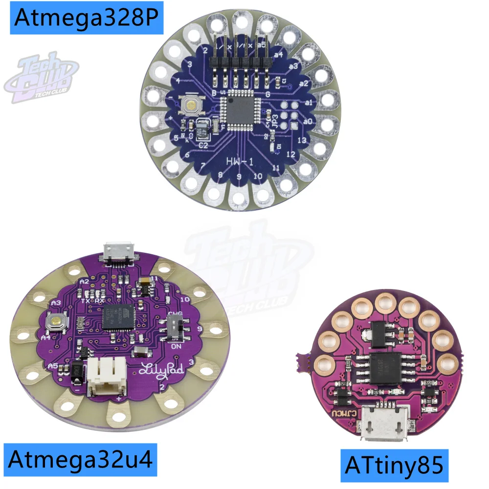 

USB LilyTiny LilyPad ATtiny85 Atmega328P Atmega32u4 for Arduino Development Board Wearable Module Programmable SRAM Digispark