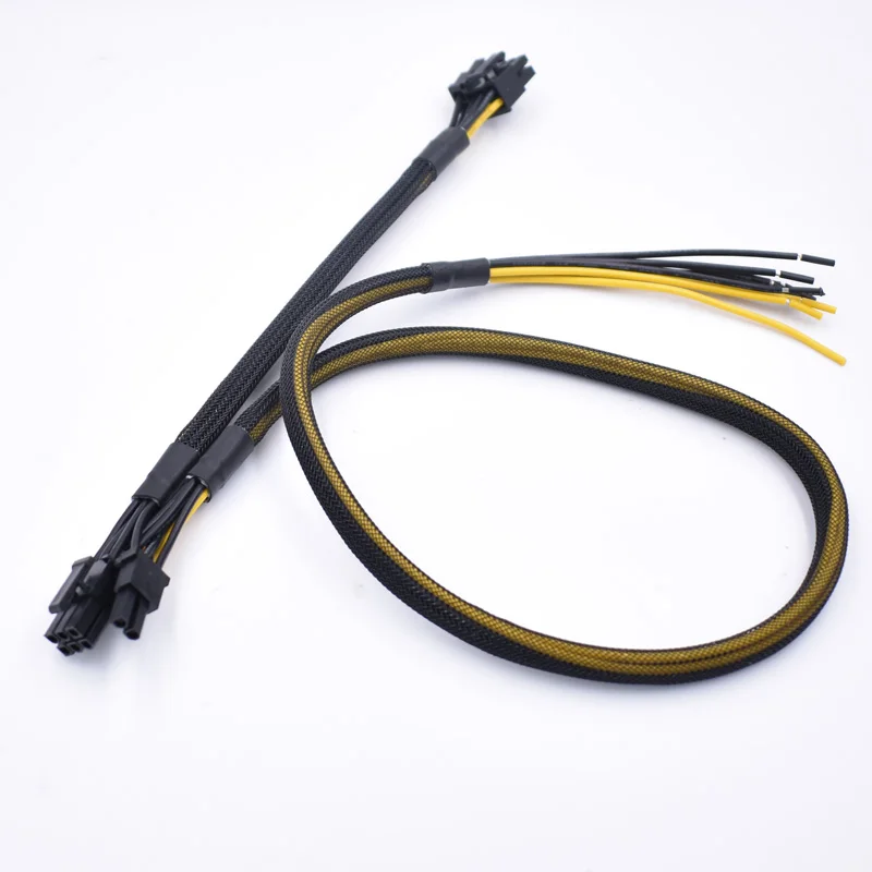 Двойная видеокарта PCI-E 8(6 + 2) для ПК кабель питания сделай сам провод серии 18AWG с