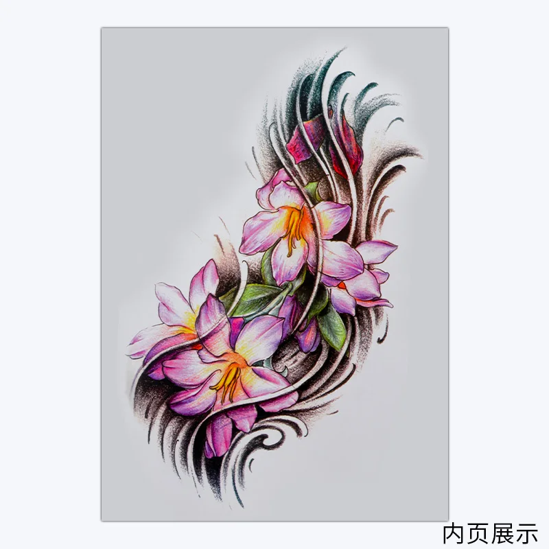 Новинка чёрная эскизная тату-книжка А4 с рисунком черепа бесплатная доставка |