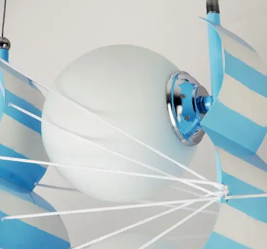 

Modern Led Cartoon Blue Sailing Child Bed Room Pendant Light hanglamp