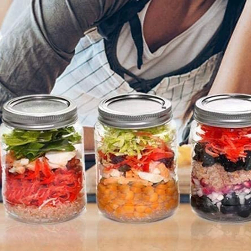 

Mason Jar Canning Lids Regular Mouth Lids and Bands 48 Pcs,Split-Type Lids Leak Proof and Secure Canning Jar Caps (70mm)