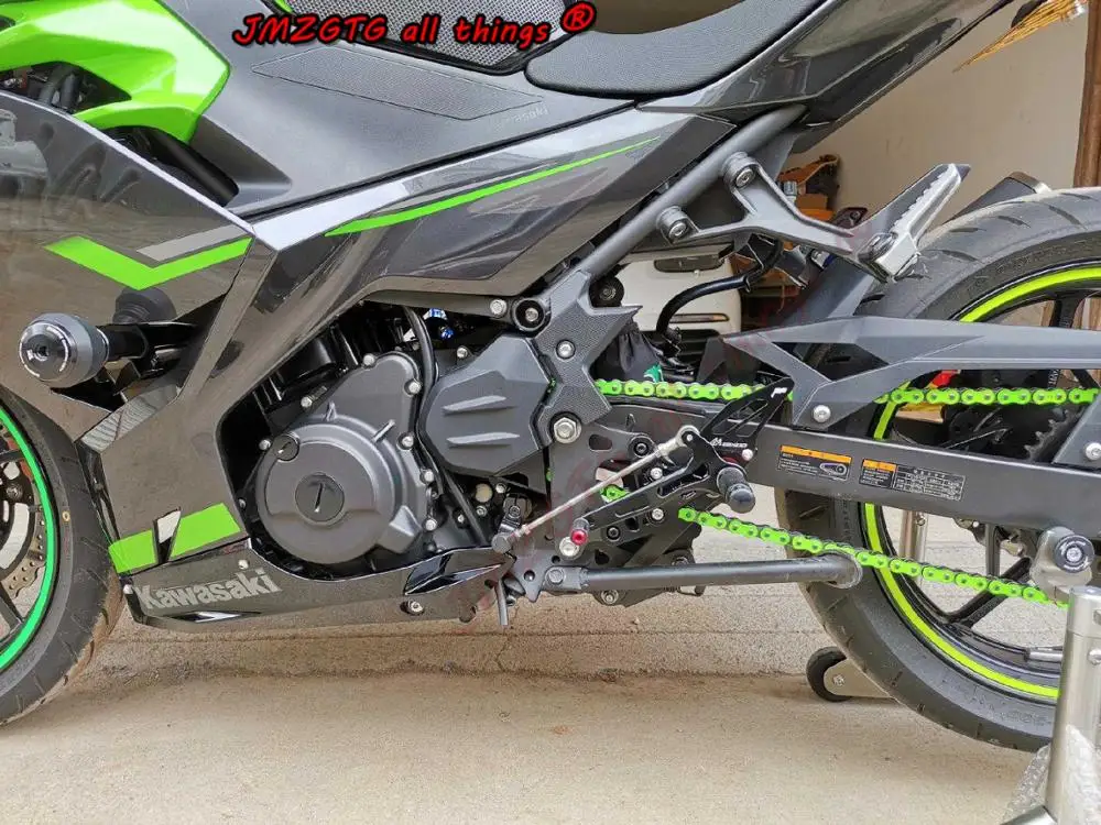 CNC регулируемый задний Набор Rearsets для KAWASAKI NINJA400 Ninja 400 Z400 подставка для ног