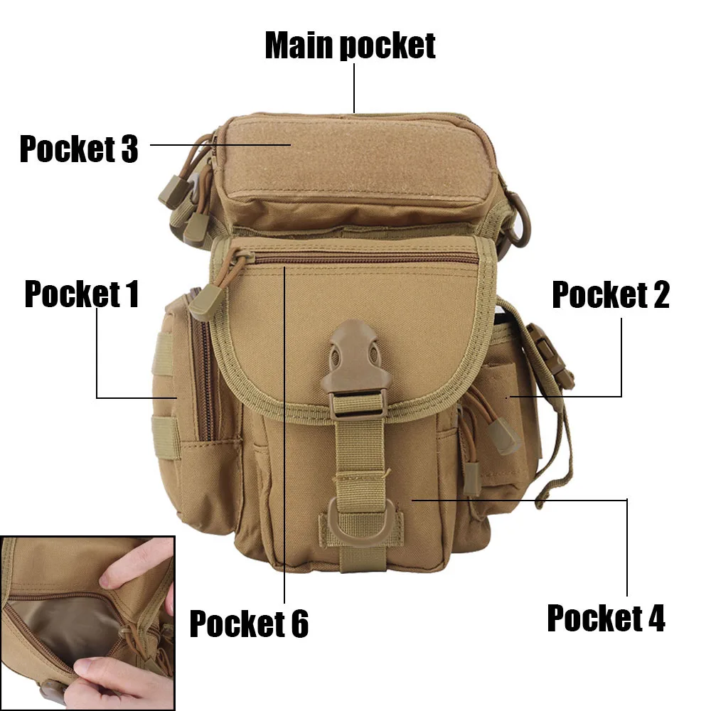 Тактическая Сумка на талию Molle Drop Leg Pack военная утилита БЫСТРОРАЗЪЕМНАЯ EDC сумка