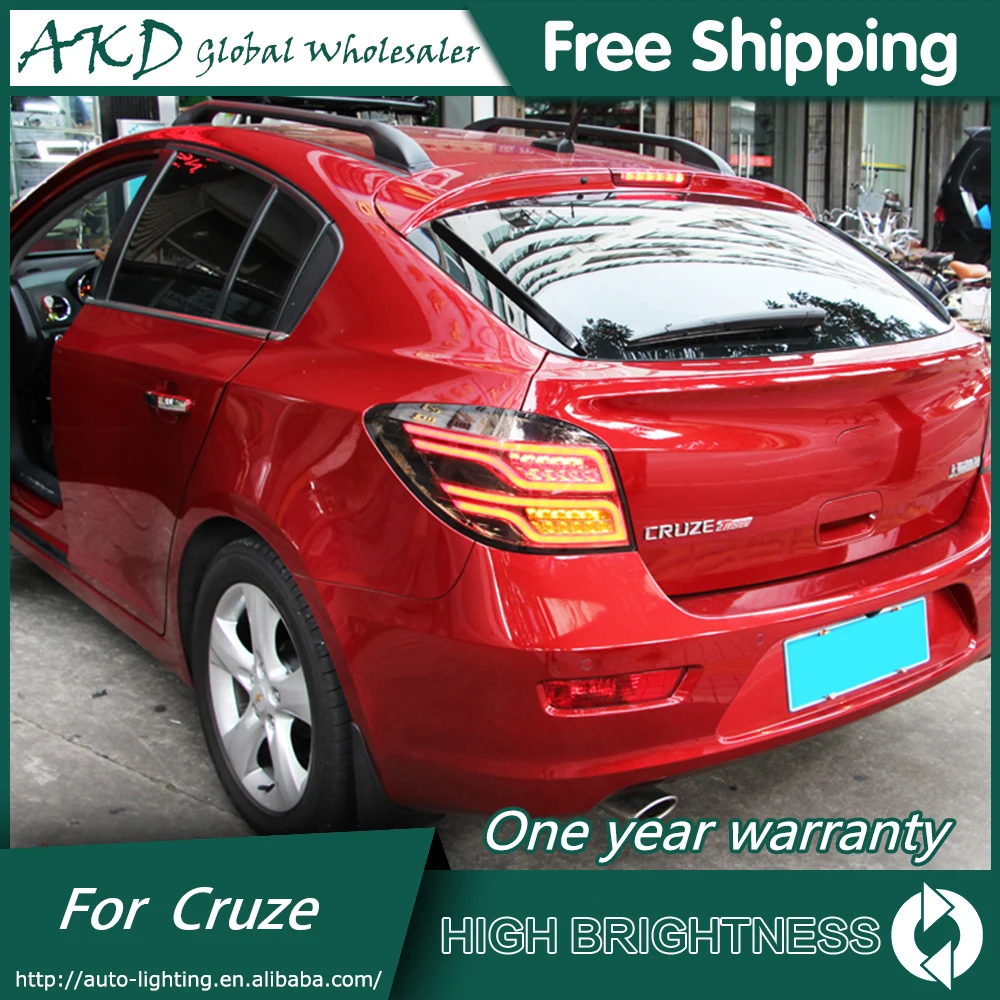 AKD автомобильный Стайлинг для Chevrolet Cruze задний светильник s Cruze ЛЮК задний светодиодный задний светильник светодиодный задний фонарь DRL+ тормоз+ Парк+ сигнал