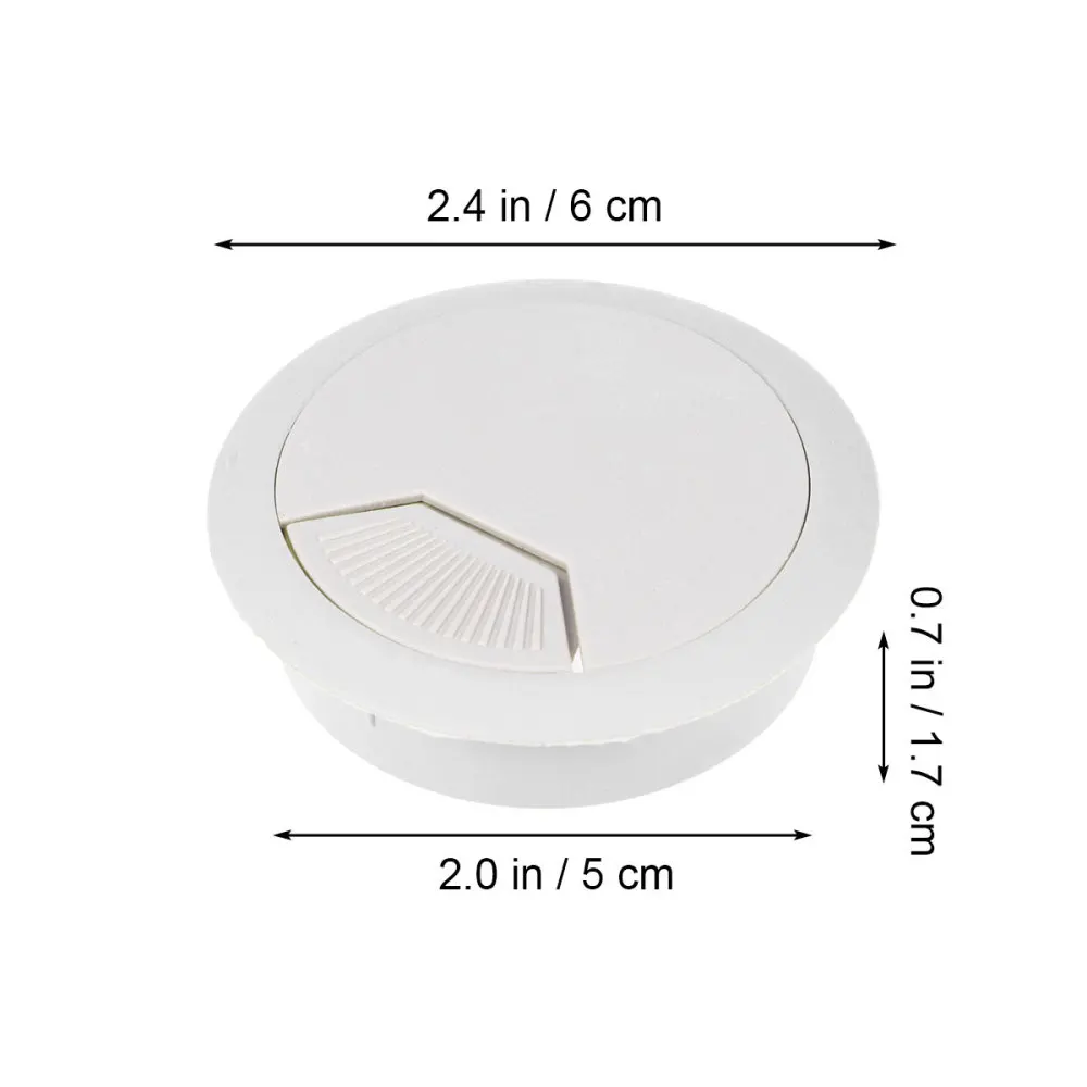 10 шт. чехол для кабеля диаметром 50 мм (серый белый)|Крышки с прорехами проводов| |