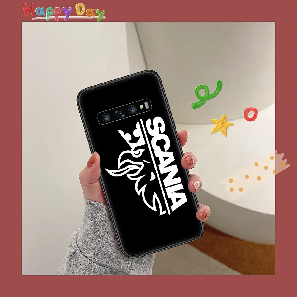 

Car scanias-truck Phone Case for Samsung Galaxy Note S 6 7 8 9 10 E 20 Ultra Edge Plus black Coque Pretty Cover Trend Waterproof