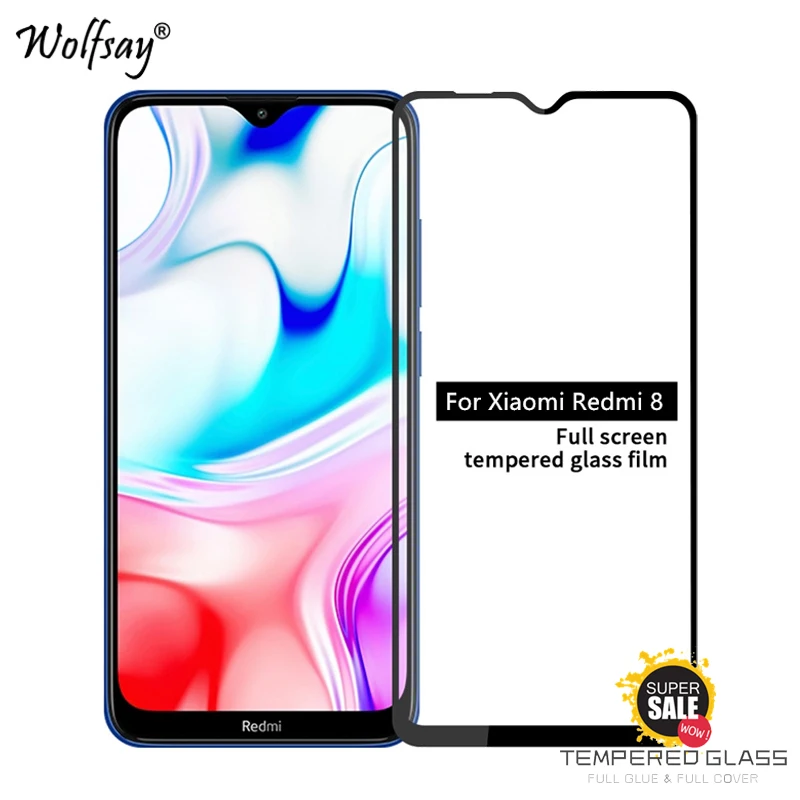 Protector de pantalla de vidrio templado para Xiaomi Redmi 8, Protector de vidrio templado para Xiaomi Redmi 8, 8A, A8, 2 uds.-0