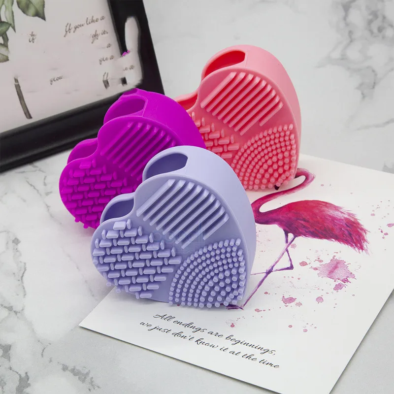 

Foundation Make Up Brush Scrubber Board Makeup Brush Cleaning Pad Cleaning Mat Makeup Brush Cleaner Cosmetic Cleaning Tool