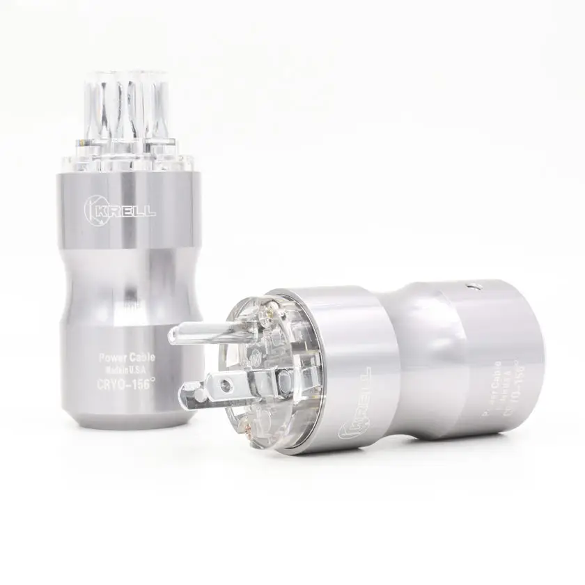 

HI-End Rhodium Plated US AC Power Male Plug +IEC Female Power Plug