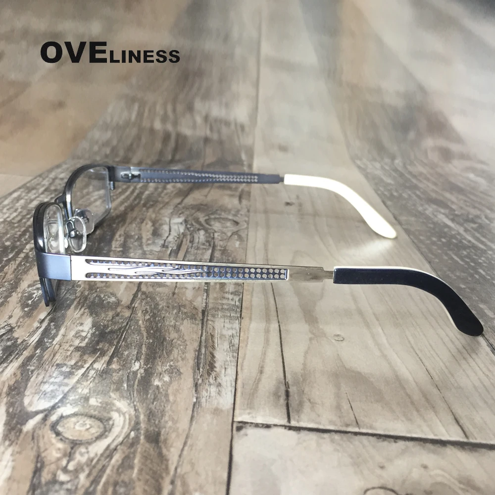 Оправа для очков синяя металлическая оправа оптических мужские очки