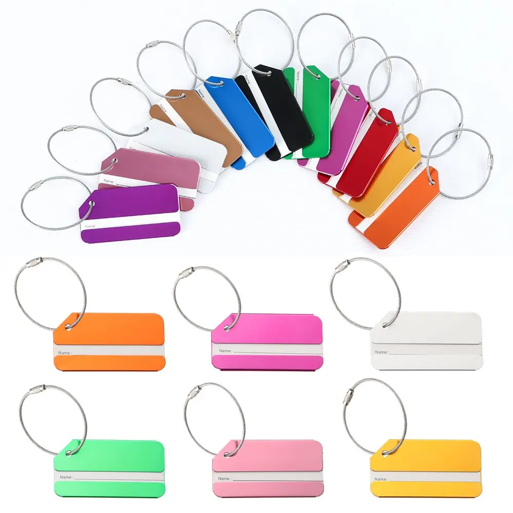 

11Colors New Fashion Women Men Name Label Holder Luggage Tags Travel Accessories Travel Luggage Suitcase