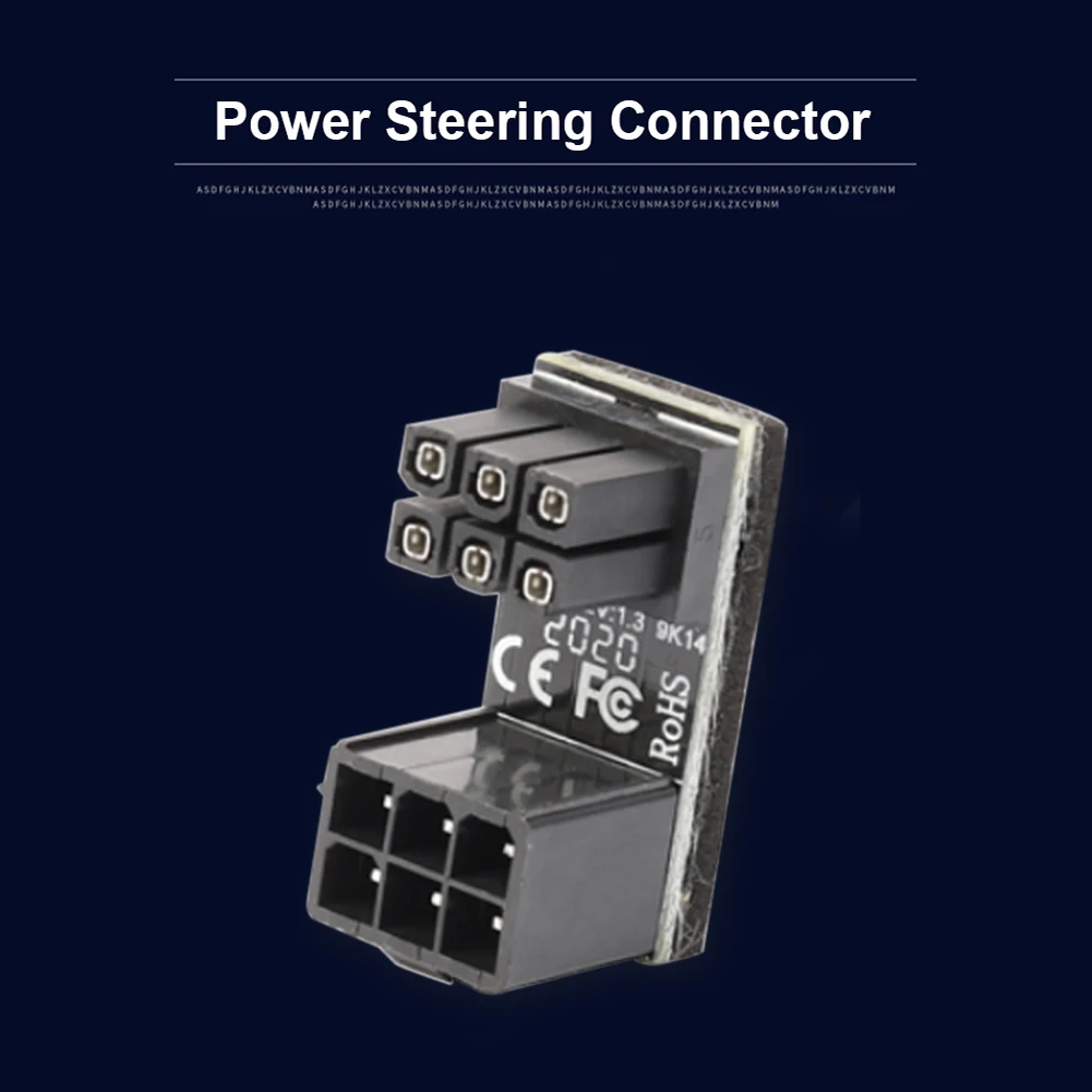 

ATX 6 8 Pin Female to Male 180 Degree Angled Adapter Interface Direction Changer Computer Connectors for Desktops Graphics Card